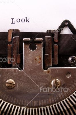 The Vintage Typewriter some word macro style