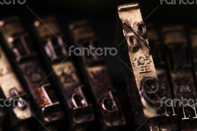 The Vintage Typewriter percent mark character