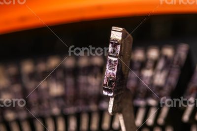 The Vintage Typewriter I character or letter macro