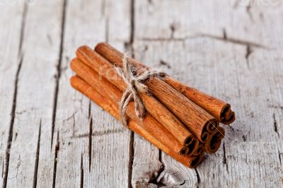 stack of cinnamon sticks
