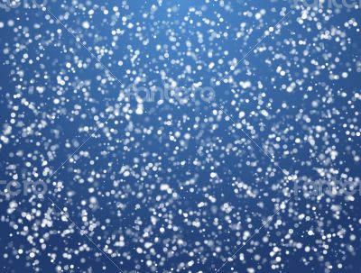 Lights on blue background.