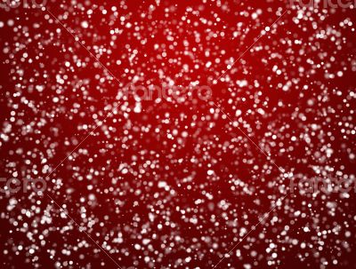 Lights on red background.