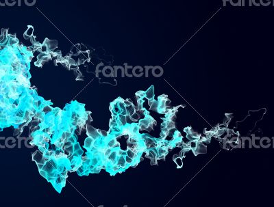 Blue fire background