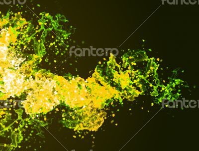 Yellow fire background