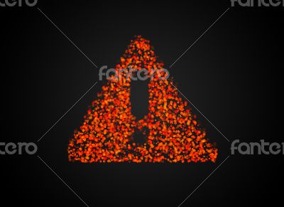 Exclamation danger sign