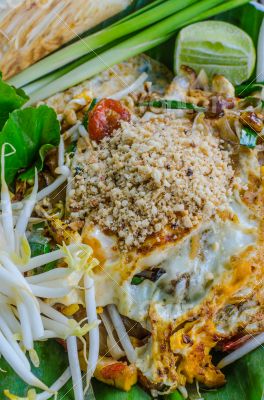 Thai style noodles or padthai