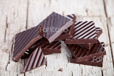 chocolate sweets closeup