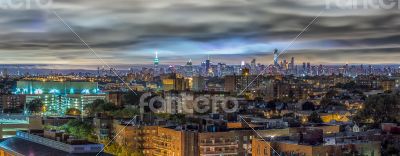Manhattan skyline at night
