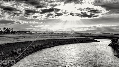 Late afternoon sun
