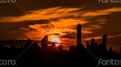 Sunset in the City