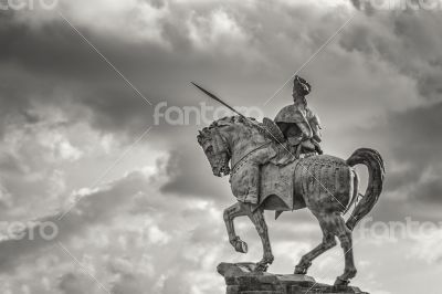 Statue of Ras Makonnen on a horse