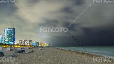 Miami Beach at night