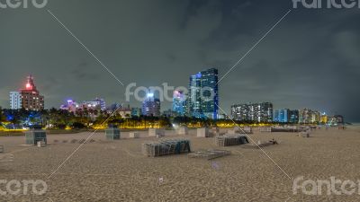 Miami Beach at night