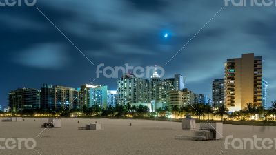Miami Beach at night