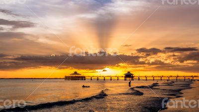 Sunset on Fort Myers Beach