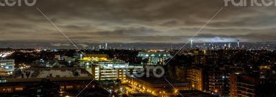 Manhattan skyline at night