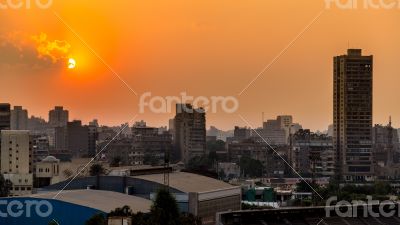 Sunset over Cairo