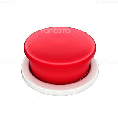 3d shinny and glossy red button