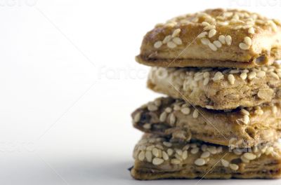 Bisquits over white background - Still life - food