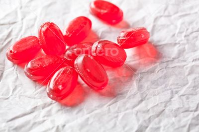 heap of red candies