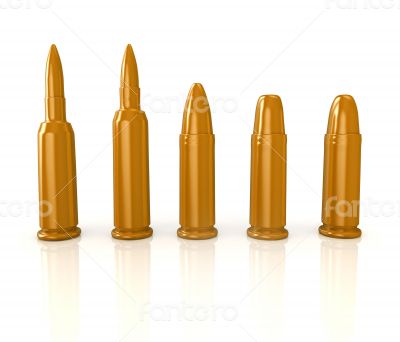 bullets render on white background