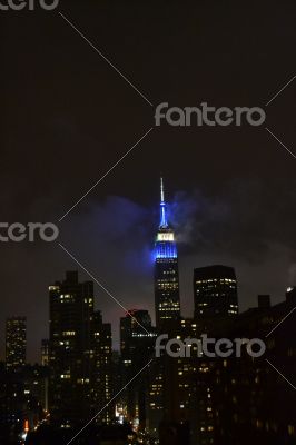 Night in middtown Manhattan