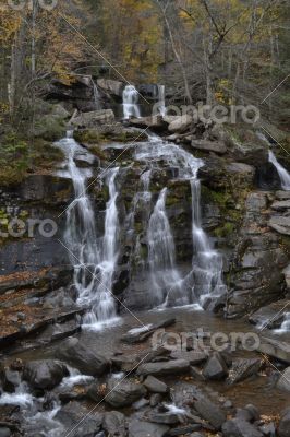 Waterfall in the Catskill mountains