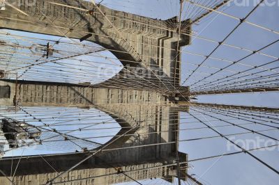 Corssing the Brooklyn bridge