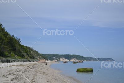 Walking by the beach