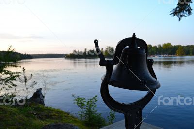 Bell at sunset