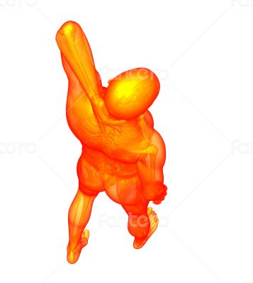 3D medical illustration of the human 