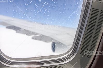 View from plane window