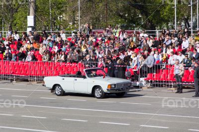 Russian ceremony of the opening military parade