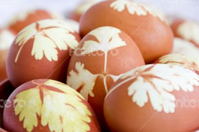 Easter colorful eggs