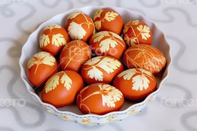 Easter colorful eggs