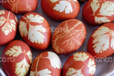 Easter colorful eggs