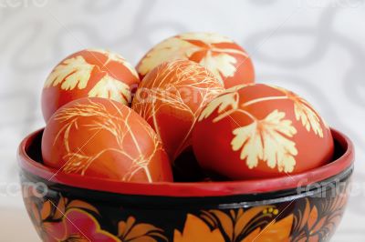 Easter colorful eggs
