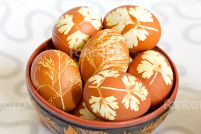 Easter colorful eggs