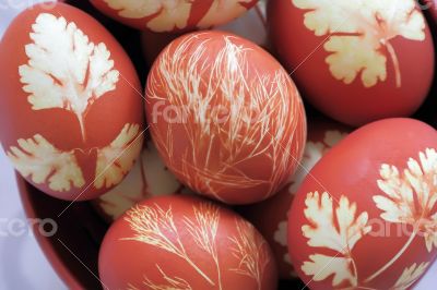 Easter colorful eggs