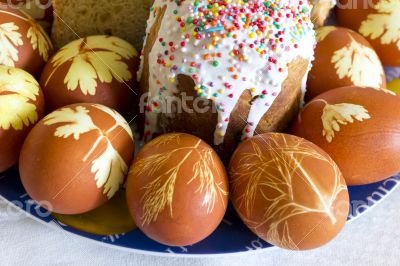 Easter eggs and pie