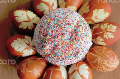 Easter eggs and pie