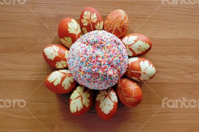 Easter eggs and pie
