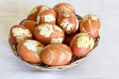 Easter colorful eggs