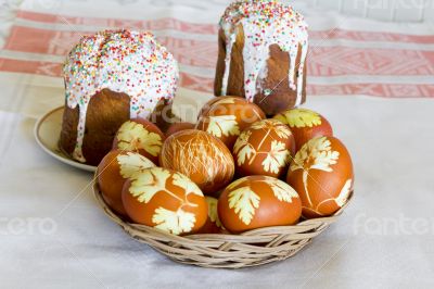 Easter eggs and pie