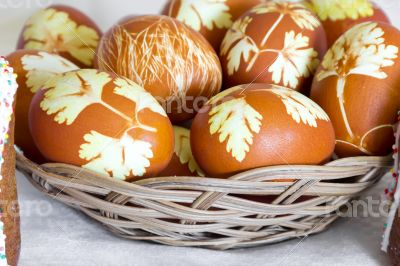 Easter colorful eggs