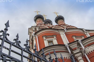 Moscow, architectural details of an Orthodox church