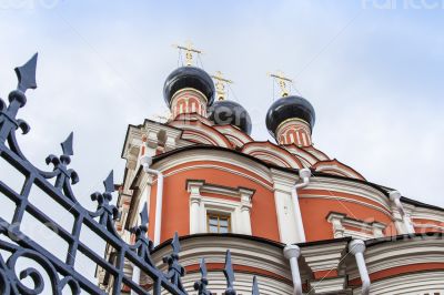 Moscow, architectural details of an Orthodox church