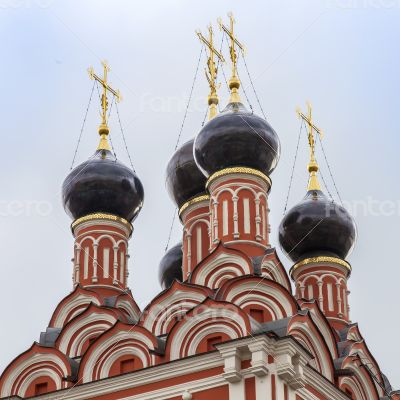 Moscow, Russia. architecture details of an Orthodox church