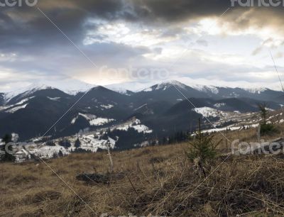 winter calm mountain landscape