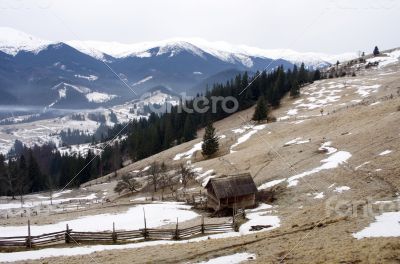 winter calm mountain landscape